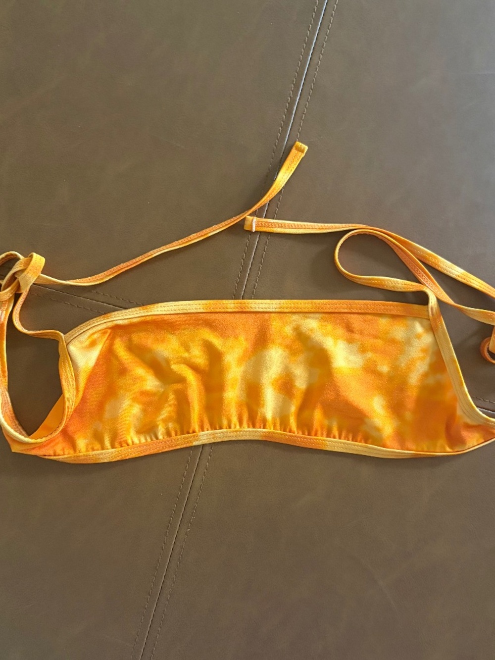 PacSun LA Hearts women size small orange bikini top summer beach swim vacation